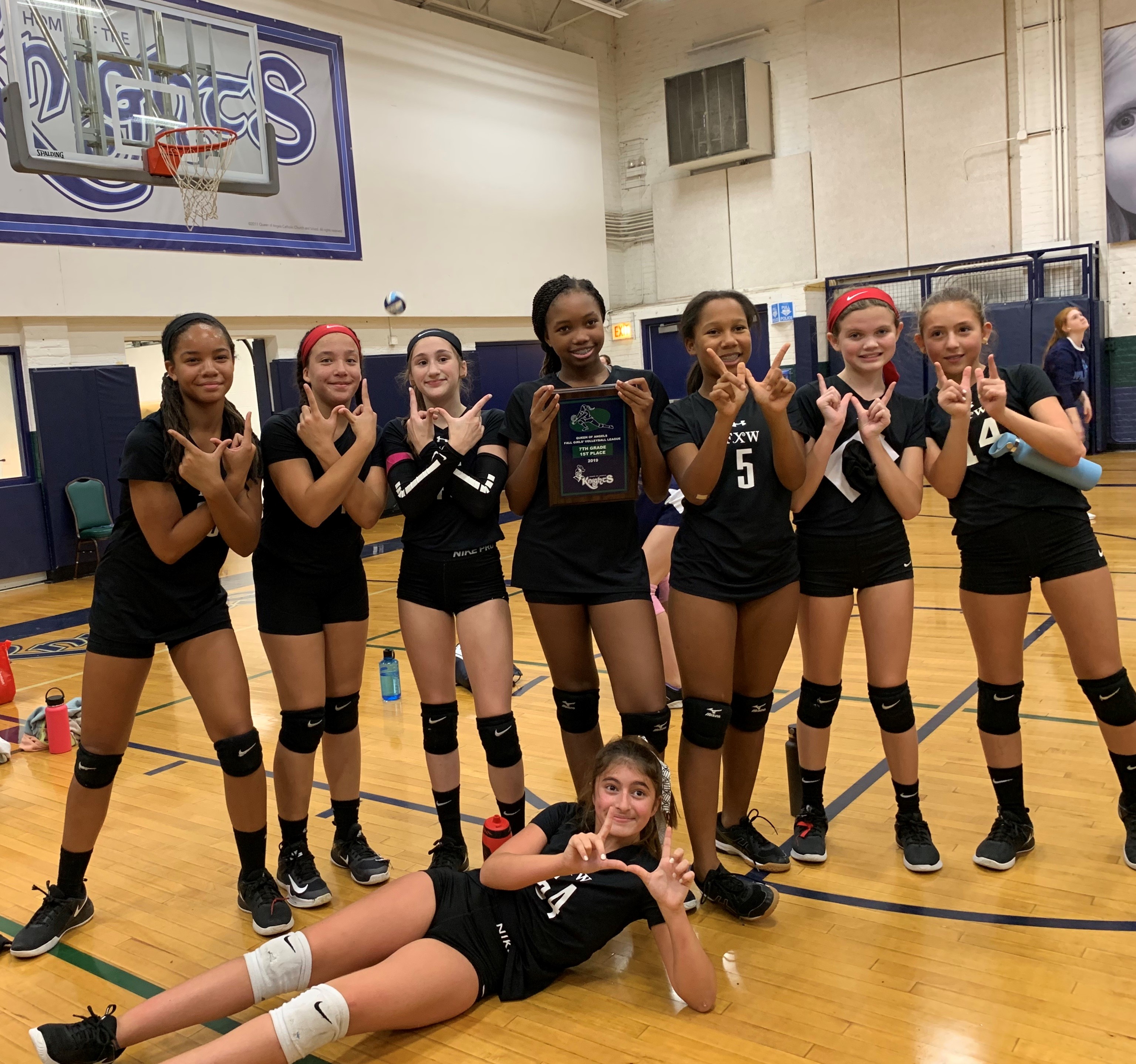 7th Grade Girls Volleyball Win Championship